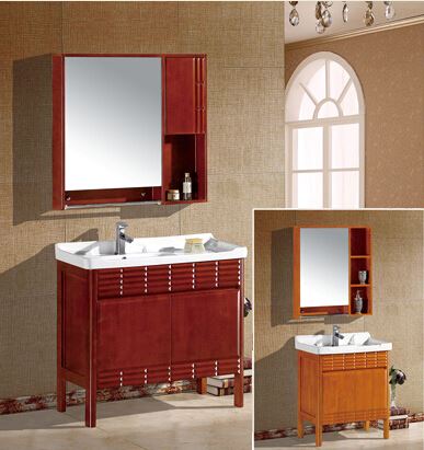 902 橡木浴室柜實(shí)木組合