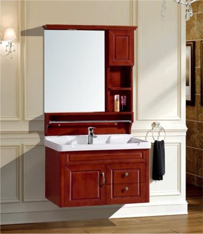 8007 實木組合洗漱盆浴室柜