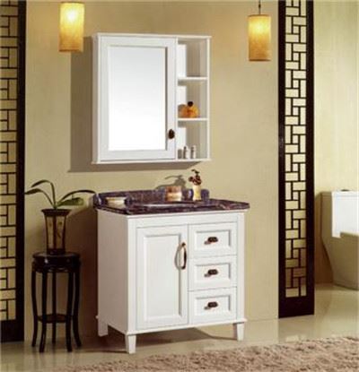 A024 橡木洗手臺(tái)組合 浴室柜廠家